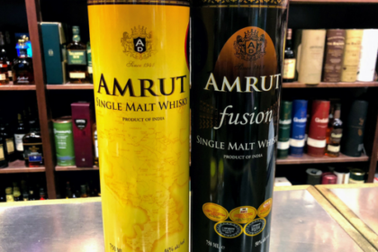 Amrut Indian Single Malt Whiskey and Amrut Fusion now at Eastman Party Store.
